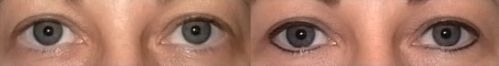 Permanent Makeup schmerzfrei - Augen vorher-nachher